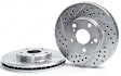 580407-020 Claw Performance-Rear Brake Disc, Cross-drilled and Slotted