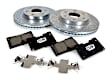73022-2173 Front Brake Disc and Pad Kit, Cross-drilled and Slotted