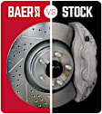 73023-2174 Rear Brake Disc and Pad Kit, Cross-drilled and Slotted