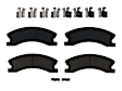 D0945 Front Claw Series Ceramic Brake Pad Set