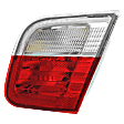 Passenger Side, Inner Tail Light, without Bulb, Halogen, Clear and Red Lens, Base Model, Convertible/Coupe, Production Date To March 2003