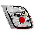 Passenger Side, Inner Tail Light, without Bulb, Halogen, Clear and Red Lens, Base Model, Convertible/Coupe, Production Date To March 2003