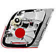 Driver Side, Inner Tail Light, without Bulb, Halogen, Clear and Red Lens, Base Model, Conv/Coupe, Production Date To March 2003