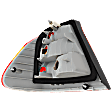 Passenger Side, Outer Tail Light, without Bulb, Halogen, Amber and Red Lens, Sedan