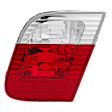 Passenger Side, Inner Tail Light, without Bulb, Halogen, Clear and Red Lens, E46 Sedan, Production Date From September 2001, White Indicator Lights (Code S785A)