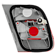 Passenger Side, Inner Tail Light, without Bulb, Halogen, Clear and Red Lens, E46 Sedan, Production Date From September 2001, White Indicator Lights (Code S785A)