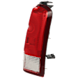 Passenger Side Tail Light, with Bulb, Halogen, Clear and Red Lens