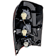 Passenger Side Tail Light, with Bulb, Halogen, Clear and Red Lens, CAPA CERTIFIED