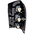 Driver Side Tail Light, with Bulb, Halogen, Clear and Red Lens, CAPA CERTIFIED