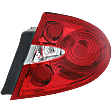Passenger Side Tail Light, with Bulb, Halogen, Clear and Red Lens