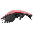 Driver Side Tail Light, with Bulb, Halogen, Clear and Red Lens