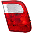 Driver Side, Inner Tail Light, without Bulb, Halogen, Clear and Red Lens, Base Model, E46 Sedan, Production Date To September 2001