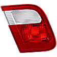 Driver Side, Inner Tail Light, without Bulb, Halogen, Clear and Red Lens, Base Model, E46 Sedan, Production Date To September 2001