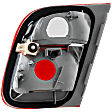 Driver Side, Inner Tail Light, without Bulb, Halogen, Clear and Red Lens, Base Model, E46 Sedan, Production Date To September 2001