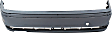 Rear Primed Bumper Cover, Base Model, Sedan, For Models Without Sport Package, Without Park Distance Control