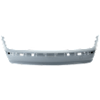 Rear Primed Bumper Cover, Base Model, With Molding Holes, Without Park Distance Control, Sedan
