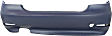 Rear Primed Bumper Cover, Base Model, Sedan, For Models Without M Package, Without Park Distance Control
