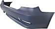 Rear Primed Bumper Cover, Base Model, Sedan, For Models Without M Package, Without Park Distance Control
