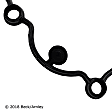 036-1836 Driver Side Valve Cover Gasket, 4.2L, 8Cyl
