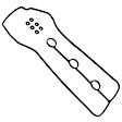036-1865 Passenger Side Valve Cover Gasket, 4.0L, 6Cyl