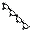 037-6110 OE Replacement Series Intake Manifold Gasket - Set