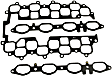037-6183 Beck Arnley OE Replacement Intake Manifold Gasket - Set