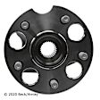 051-6231 Rear, Driver or Passenger Side Wheel Hub, 5 Lugs, With Bearing