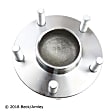 051-6244 Front, Driver or Passenger Side Wheel Hub, 5 Lugs, With Bearing