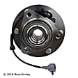051-6268 Front, Driver or Passenger Side Wheel Hub, 6 Lugs, With Bearing, Sensor Included