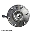 051-6268 Front, Driver or Passenger Side Wheel Hub, 6 Lugs, With Bearing, Sensor Included