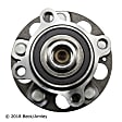 051-6313 Rear, Driver or Passenger Side Wheel Hub, 5 Lugs, With Bearing