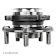 051-6343 Front, Driver or Passenger Side Wheel Hub, 5 Lugs, With Bearing, 2.5L, 4Cyl, Beck Arnley OE Replacement