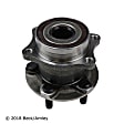 051-6361 Rear, Driver or Passenger Side Wheel Hub, 5 Lugs, With Bearing