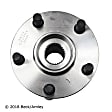 051-6361 Rear, Driver or Passenger Side Wheel Hub, 5 Lugs, With Bearing