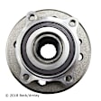 051-6372 Front, Driver or Passenger Side Wheel Hub, 4 Lugs, 1.6L, 4Cyl, Beck Arnley OE Replacement
