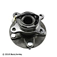 051-6394 Rear, Driver or Passenger Side Wheel Hub, 5 Lugs, With Bearing, AWD, 2.0L, 4Cyl