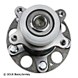051-6409 Rear, Driver or Passenger Side Wheel Hub, 5 Lugs, With Bearing