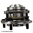 051-6473 Front, Driver or Passenger Side Wheel Hub, Bearing included, Rear Wheel Drive, Axle Nut Not Included