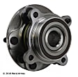 051-6474 Front, Driver or Passenger Side Wheel Hub, with Bearing, Four Wheel Drive, Axle Nut Not Included