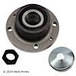 051-6493 Rear, Driver or Passenger Side Wheel Hub, 4 Lugs, With Bearing