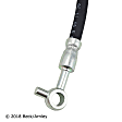 073-1981 Front, Passenger Side OE Replacement Series Brake Line