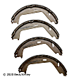 081-3184 Parking Brake Shoe - Direct Fit, 2-Wheel Set