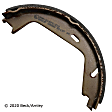 081-3184 Parking Brake Shoe - Direct Fit, 2-Wheel Set