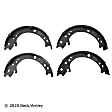 081-3231 Parking Brake Shoe - Direct Fit, 2-Wheel Set