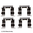 084-1390 OE Replacement Series Brake Hardware Kit - Direct Fit, Kit