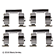 084-1390 OE Replacement Series Brake Hardware Kit - Direct Fit, Kit