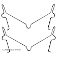 084-1718 Beck Arnley OE Replacement Brake Hardware Kit - Direct Fit, Kit