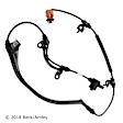084-4302 Rear, Driver Side OE Replacement Series ABS Speed Sensor Sold Individually