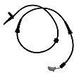084-4380 Front, Driver or Passenger Side ABS Speed Sensor Sold Individually