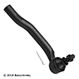 101-7683 Front, Driver Side, Outer Tie Rod End